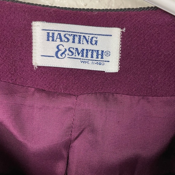 Hasting and smith plum wool coat - Picture 11 of 11